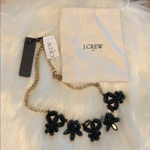 NWT J.Crew Black Statement Necklace